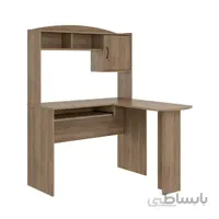 میز کامپیوتر ال دار +کتابخانه دار مدل آنتیک 2