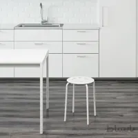 چهارپایه سفید ایکیا 90184047 ikea marius stool,white