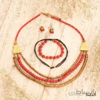 نیم ست پولکی هندی