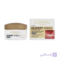 کرم شب ضد چروک لورآل مدل Ekspert +50 حجم 50 میلی لیتر
