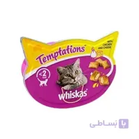 تشویقی Whiskas مخصوص گربه تهیه شده از مرغ وپنیر-60گرم