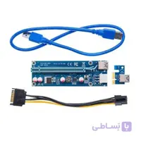Riser Card USB 3.0 Adapter Extender PCIE 1x to 16x Ver009S