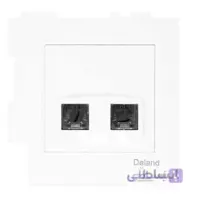پریز تلفن دو سوکت دلند مدل آسا