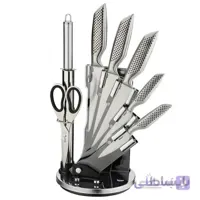 سرویس چاقوی آشپزخانه 9 پارچه دلمونتی مدل DL1550