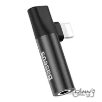 تبدیل لایتنینگ اپل به جک 3.5 میلیمتری و شارژ بیسوس Baseus Male to Aux/Lightning L43