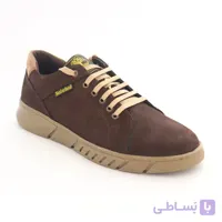 کفش مردانه اسپرت چرم طبیعی طرح تیمبرلند قهوه‌ای