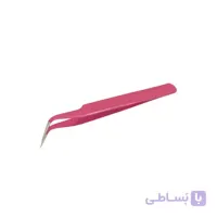 پنس نوک تیز سر کج 12 سانتی متری ساخته شده از فولاد ضد زنگ ا 14cm steel tweezers