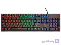 کیبورد با سیم پورودو Porodo Mechanical Gaming Keyboard PDX210-BX ا Porodo Keyboard PDX210-BX