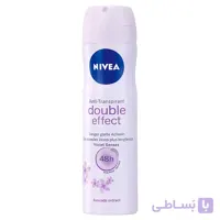 اسپری زنانه دبل افکت پودری حجم 150 میل ا Women Double Effect Spray Deodorant