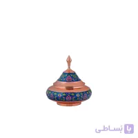 بشقاب پرنده بزرگ مس و پرداز برند آقاجانی