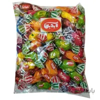 تافی دورنگ مغزدار با طعم میوه آیدین – 500 گرم