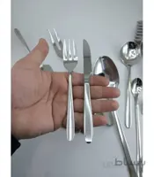 کارد و چنگال میوه خوری یونیک ساده طرح دونا