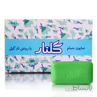 صابون حمام گلنار روغن نارگیل مدل سبز بسته ۶ عددی
