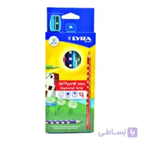 مداد رنگی 12 رنگ لیرا مدل Groove slim