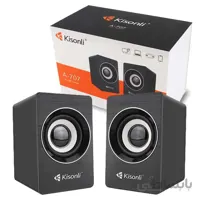 اسپیکر دو تکه لپ تاپی Kisonli A-707 ا Kisonli A-707 multimedia USB speaker