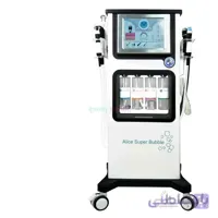 دستگاه سوپرفیشیال اکسیژنو 7هندپیس فوق حرفه ای دارای پک 7عددی کوکتل دکتر مزو برند سایان | 7in1 Oxygeno Super Facial Professional