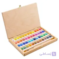 آبرنگ 48 رنگ جعبه چوبی سنت پترزبورگ
