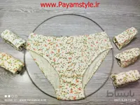 شورت زنانه ی نخی طرح گل