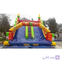 قلعه بادی کودک مدل پارکی دو قلو
