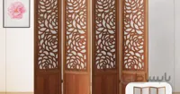 پاراوان مدل گل کوکب (دولایه) در دو رنگ