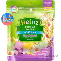 سرلاک جو دو سر با موز، سیب و توت‌فرنگی همراه با شیر هاینز heinz