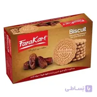 بیسکویت جوانه گندم با شیره خرما فراکام - 345 گرمی ا Farakam Biscuit with Wheat Sprout Flour & Sweetened with Date Syrup - 345 gr