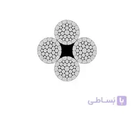سیم بکسل کلایمر HD Galvanized هات دیپ گالوانیزه چینی 8.6 میلیمتر با ساختار 31*4