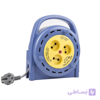 3 راهی ریلی بدون ارت پارت الکتریک با کابل 12متری ا Part Electric 3 way socket-outlets with cable reel (portable)