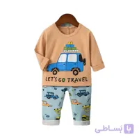 بلوز شلوار راحتی طرح TRAVEL
