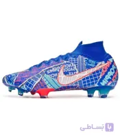 کفش فوتبال نایک مرکوریال سوپرفلای کپی Nike Mercurial Superfly 7 Elite FG Blue White Red