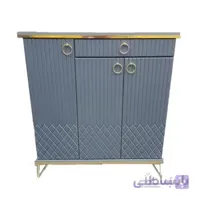 جاکفشی پایه فلزی طوسی