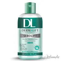 محلول میسلار واتر پوست چرب سبولیفت درمالیفت ا Dermalift Sebolift Micellar Cleansing Water for Oily Skin کد 349128
