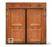 درب ضد سرقت دولنگه آبنوس روکش راش