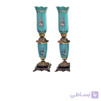 شمعدان لاله بلند مدل کلاسیک کد SH1063 کریستال سازان