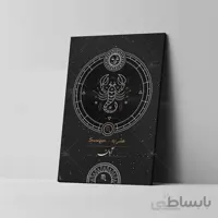 تابلو شاسی آواویز مدل نماد ماه تولد آبان کد 4G7008