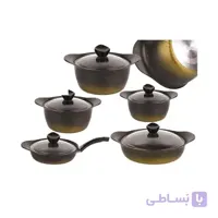 سرویس قابلمه ۱۰ پارچه ظافر مدل فورج