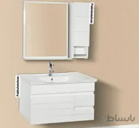 روشویی کابینت دار آنجلا دیواری80 سانت ا روشویی کابینت دار آنجلا دیواری80 سانت