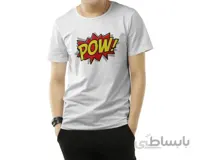 تیشرت سفید طرح !Pow