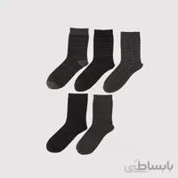 جوراب مردانه ال سی وایکیکی مدل S29477Z8 مجموعه 5 عددی