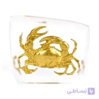 تندیس کریستال طلا ماه تولد تیر سایز کوچک کد CS04