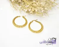 گوشواره حلقه ای استیل کد 5690