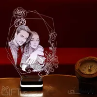 چراغ خواب سه بعدی چهره شما (بالبینگ) طرح هگزا (سفید)