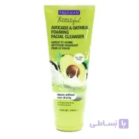 فوم شستشو صورت فریمن حاوی عصاره جو و آووکادو Freeman Avocado And Oatmeal Foaming Facial Cleanser