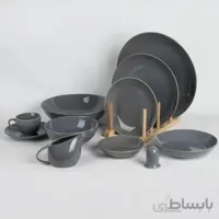 سرویس غذاخوری 30 پارچه کلارا مدل سیگنیچر دودی