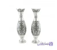 گلدان قلمزنی نقره نما طرح موشکی