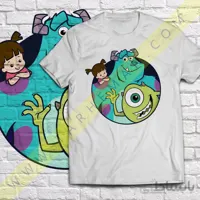 تیشرت با طرح زیبا از انیمیشن شرکت هیولا ها Monsters.Inc دانشگاه هیولا ها کارخانه هیولا ها