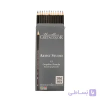 مداد طراحی گرافیت آرتیست مشکی کرتاکالر کد14012 بسته 12عددی