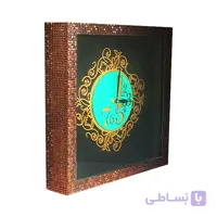 ساعت معرق کاری چوبی