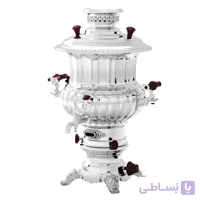 سماور گازی ترموکوبل دار اکبربرادران طرح زغالی مدل 2002
