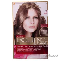 کیت رنگ مو لورآل مدل Excellence شماره 7 ا LOreal Excellence No 7 Hair Color Kit